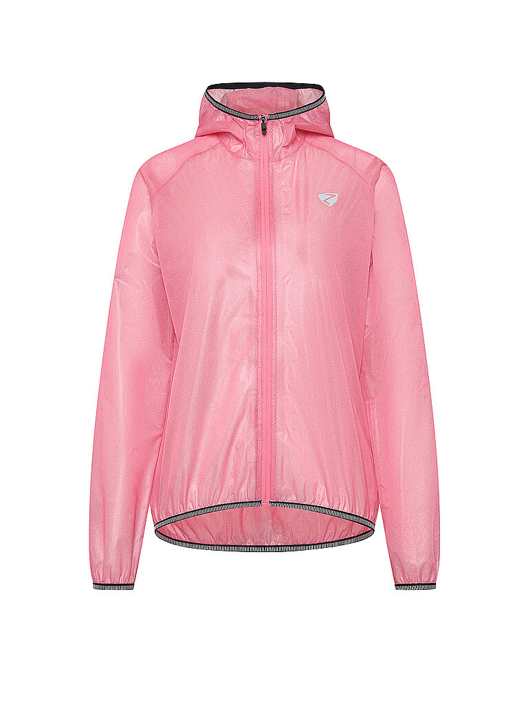 Giacca antipioggia da donna Natina Hoodie rosa 42