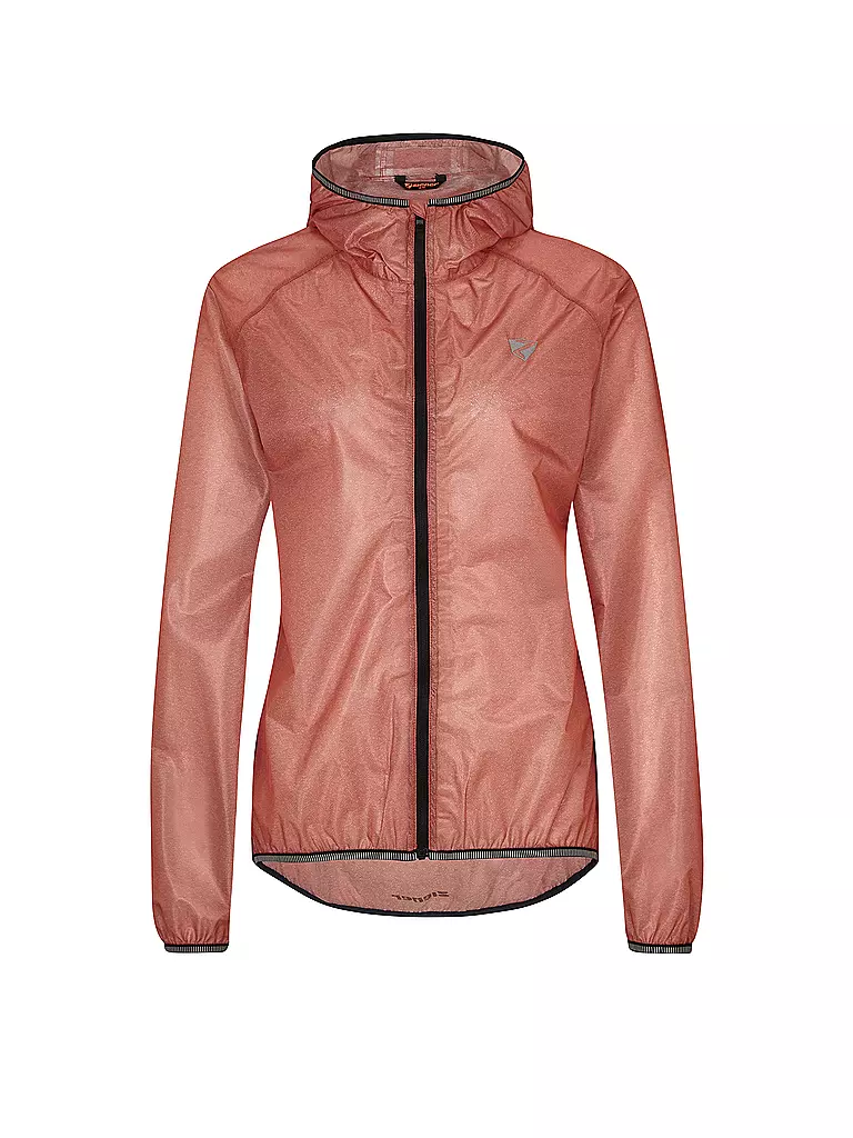 ZIENER | Damen Regejacke Natina Hoodie | Corallo