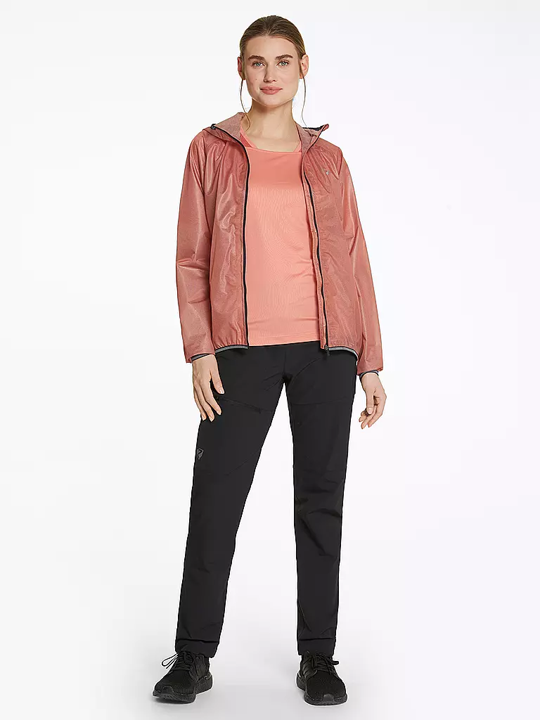 ZIENER | Damen Regejacke Natina Hoodie | Corallo