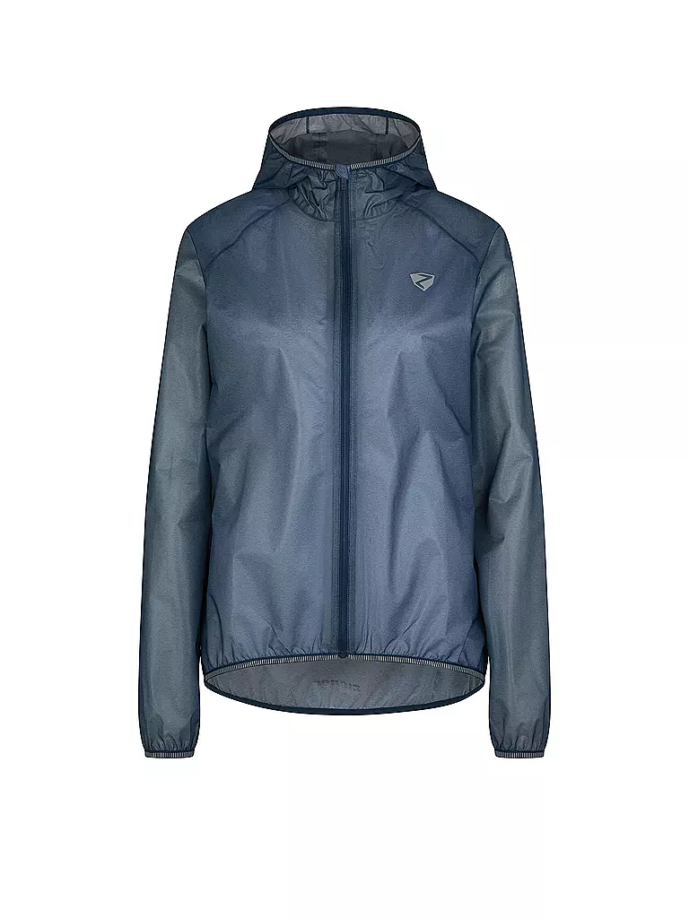 ZIENER | Giacca antipioggia da donna Natina con cappuccio | Blu scuro