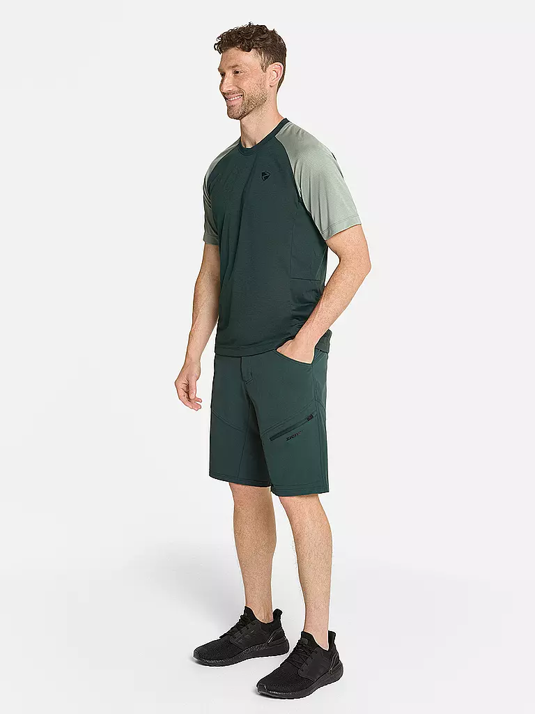 ZIENER | Pantaloncini da ciclismo da uomo Nelat X-Funktion | Verde scuro